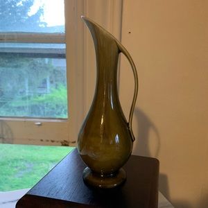 Olive Green Ceramic Vase